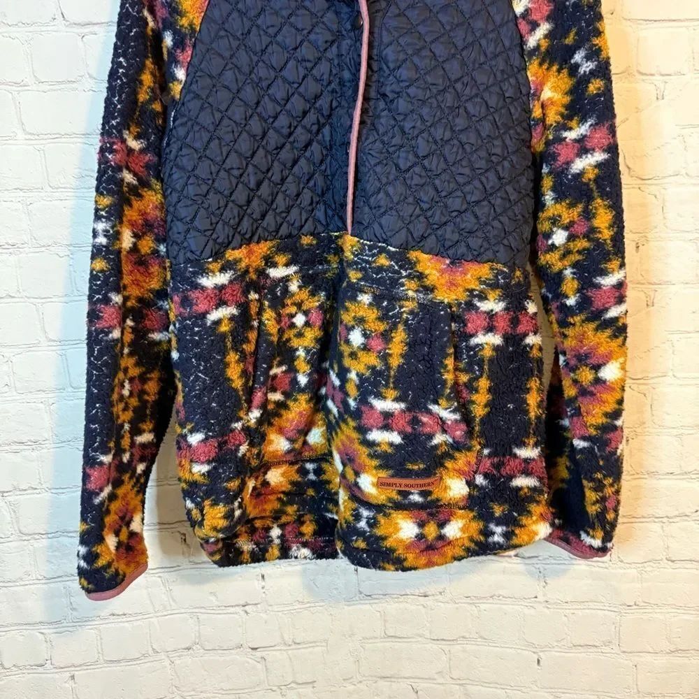 Simply Southern Multicolor Fleece Jacket - Picture 3 of 8